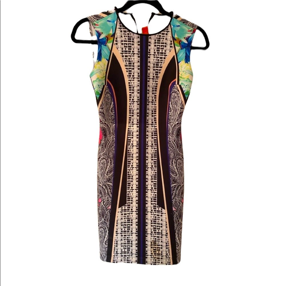 New with tickets Clover Canyon bodycon printed mini dress -XS